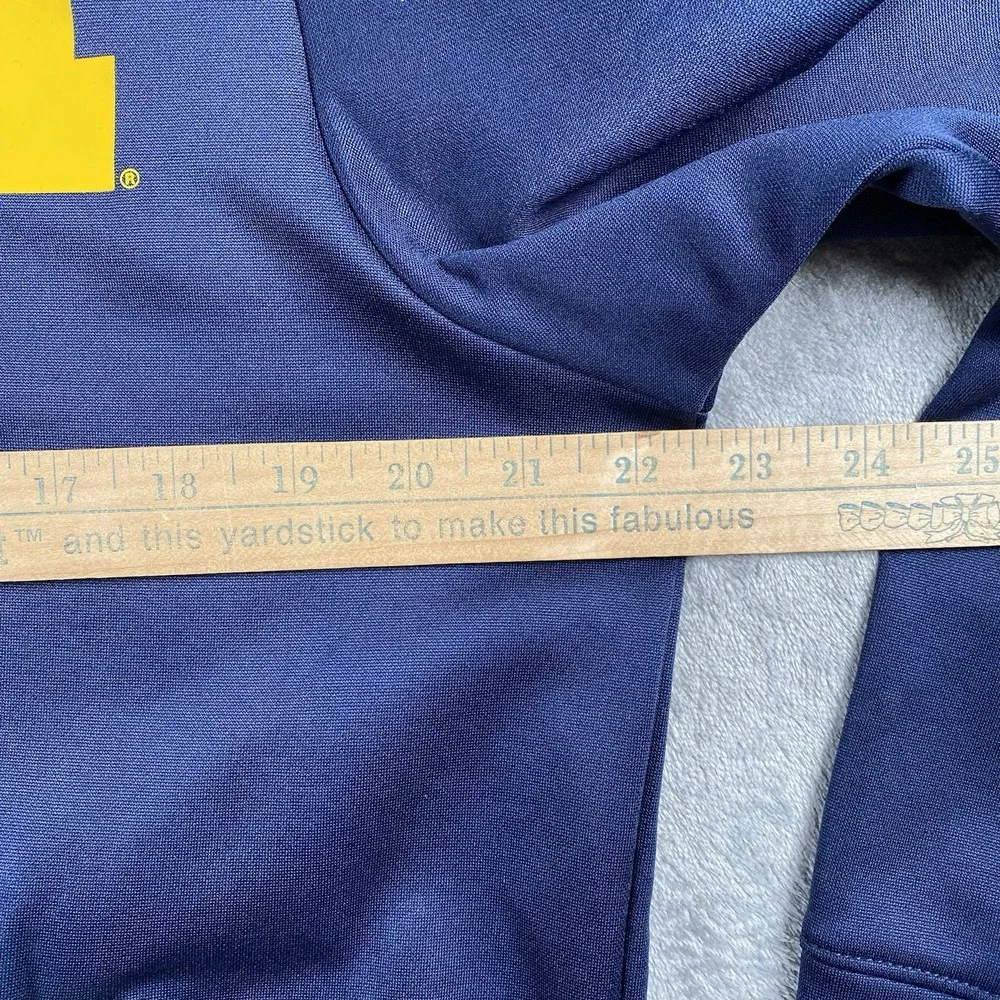 Jordan Michigan Wolverines Sweatshirt Mens Size M Blue Therma Scuba 2-Hit Hoodie